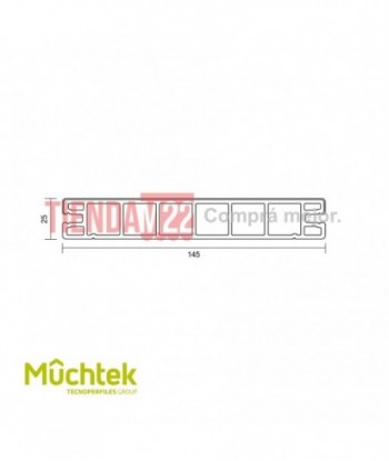 TECNO-DECK PVC-ASA MARRON -...
